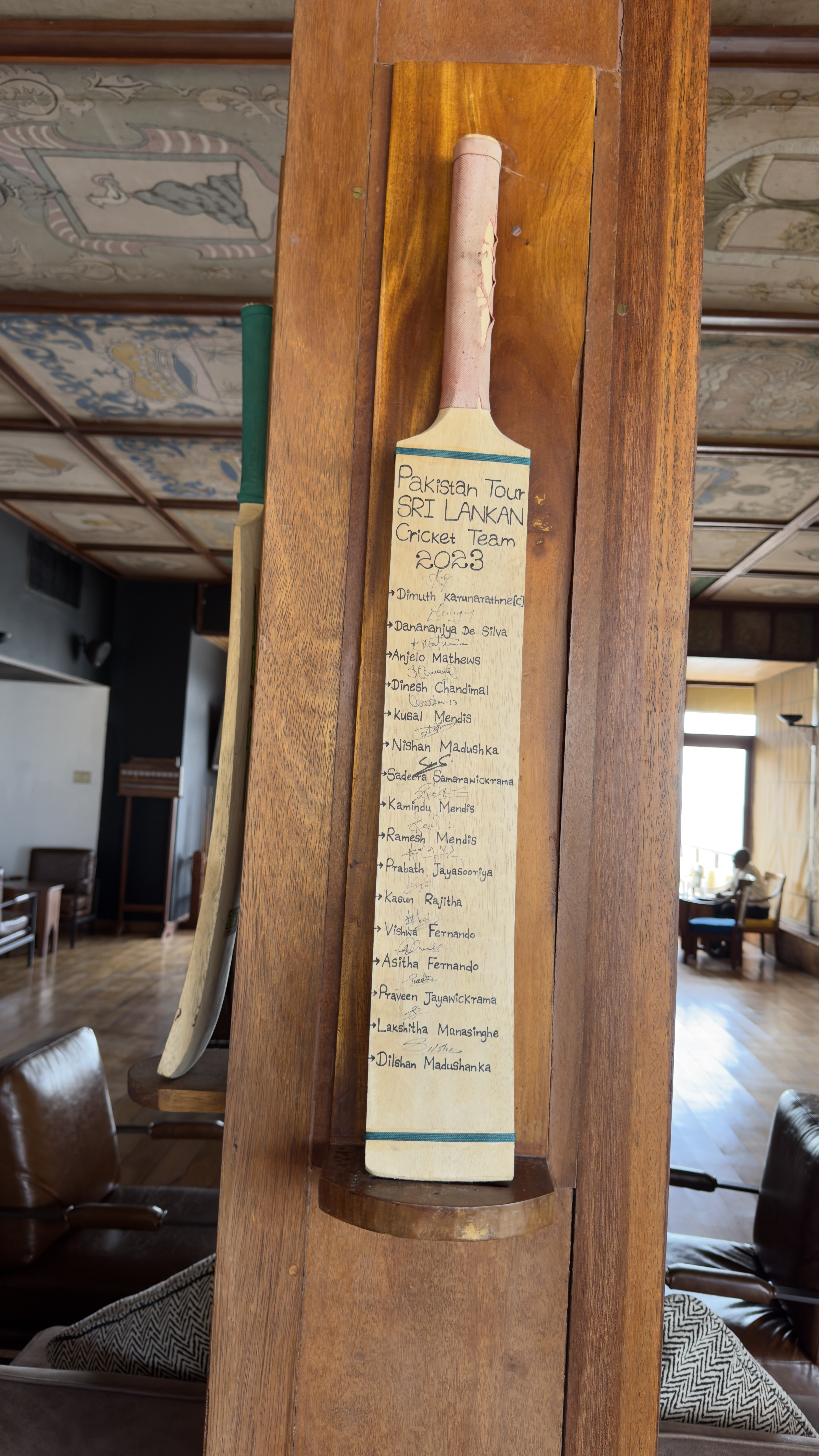 Signed Sri Lanka cricket tour bat